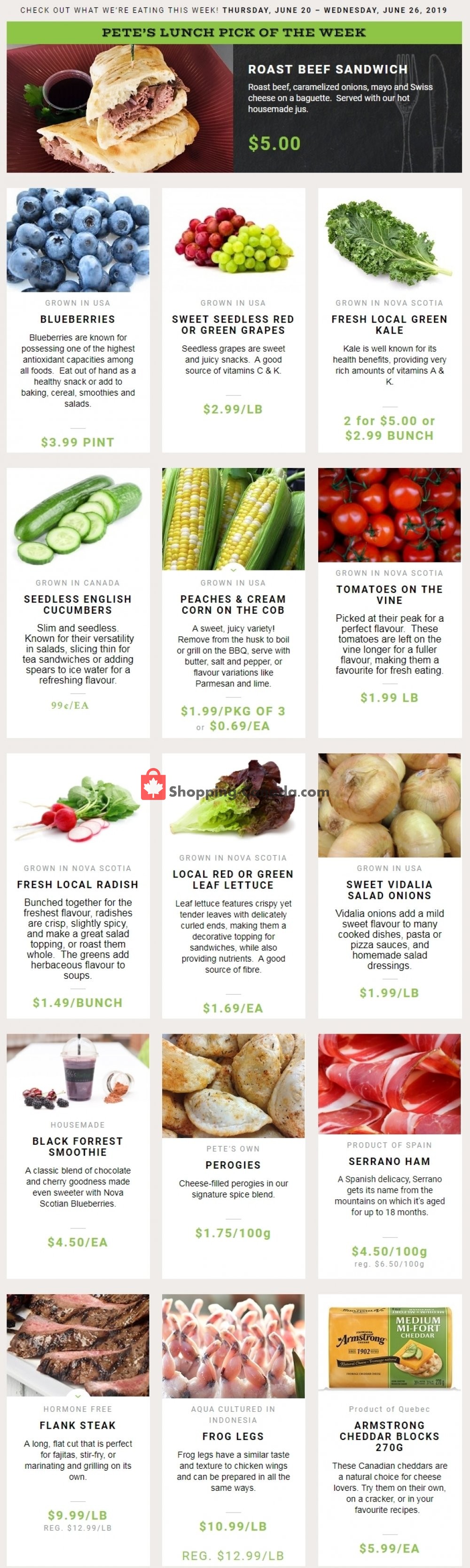 Pete's Fine Foods flyer from Thursday June 20, 2019 to Wednesday June 26, 2019 - page 1