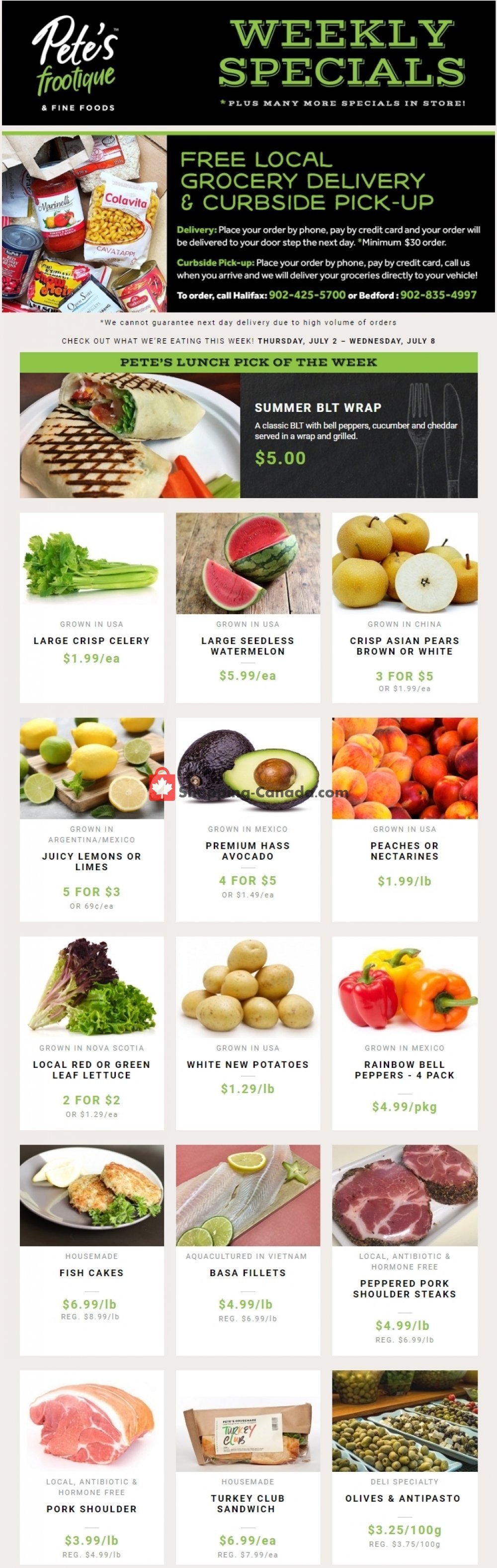 Pete's Fine Foods flyer from Thursday July 2, 2020 to Wednesday July 8, 2020 - page 1