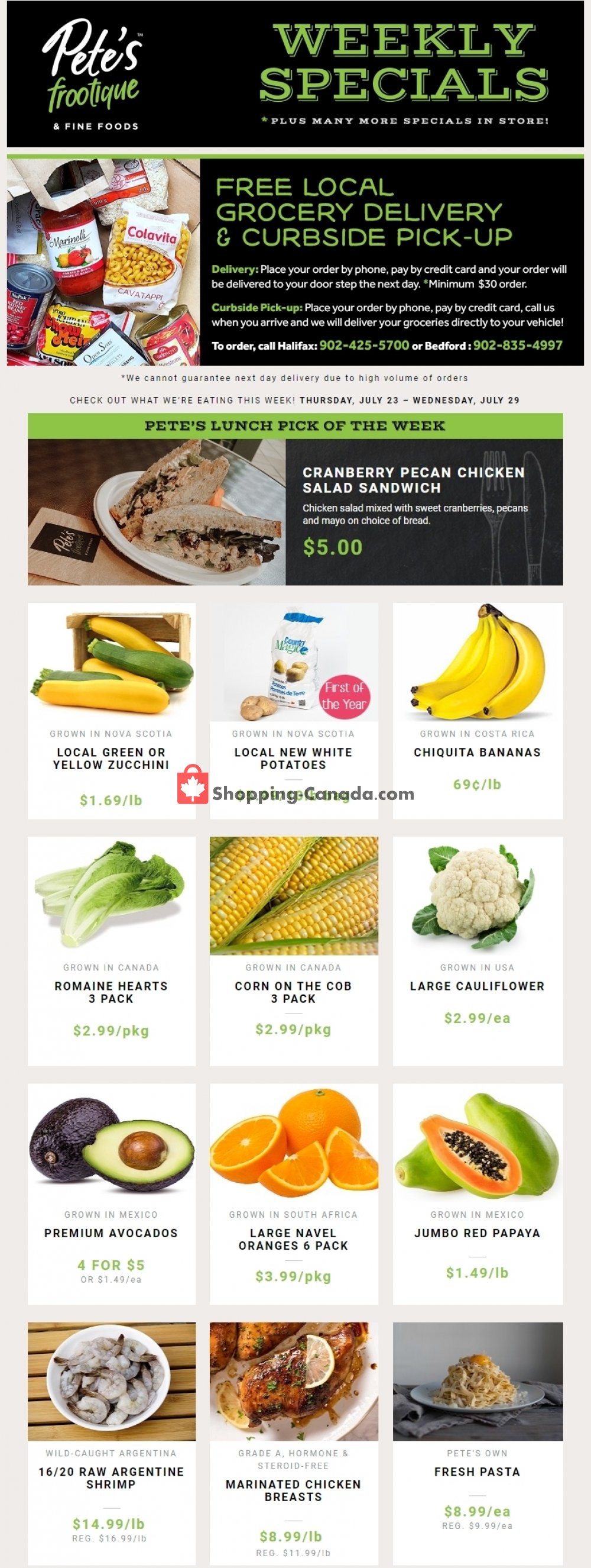 Pete's Fine Foods flyer from Thursday July 23, 2020 to Wednesday July 29, 2020 - page 1