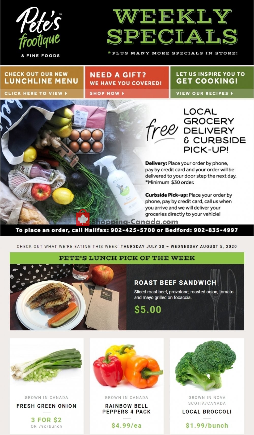 Pete's Fine Foods flyer from Thursday July 30, 2020 to Wednesday August 5, 2020 - page 1