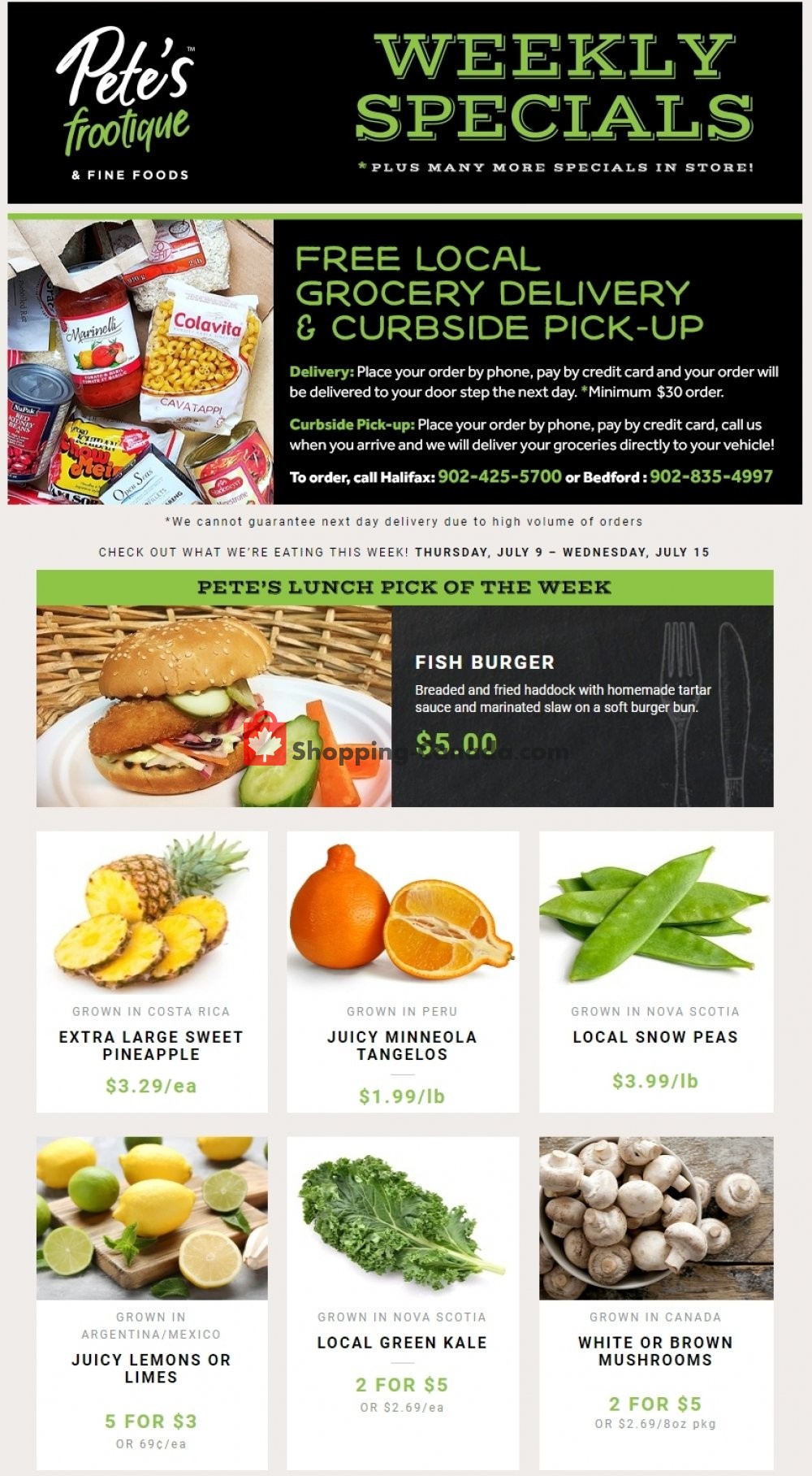 Pete's Fine Foods flyer from Thursday July 9, 2020 to Wednesday July 15, 2020 - page 1