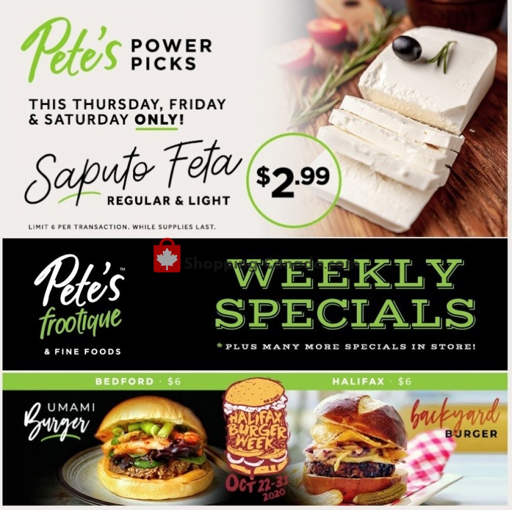 Pete's Fine Foods flyer from Thursday October 15, 2020 to Wednesday October 21, 2020 - page 1