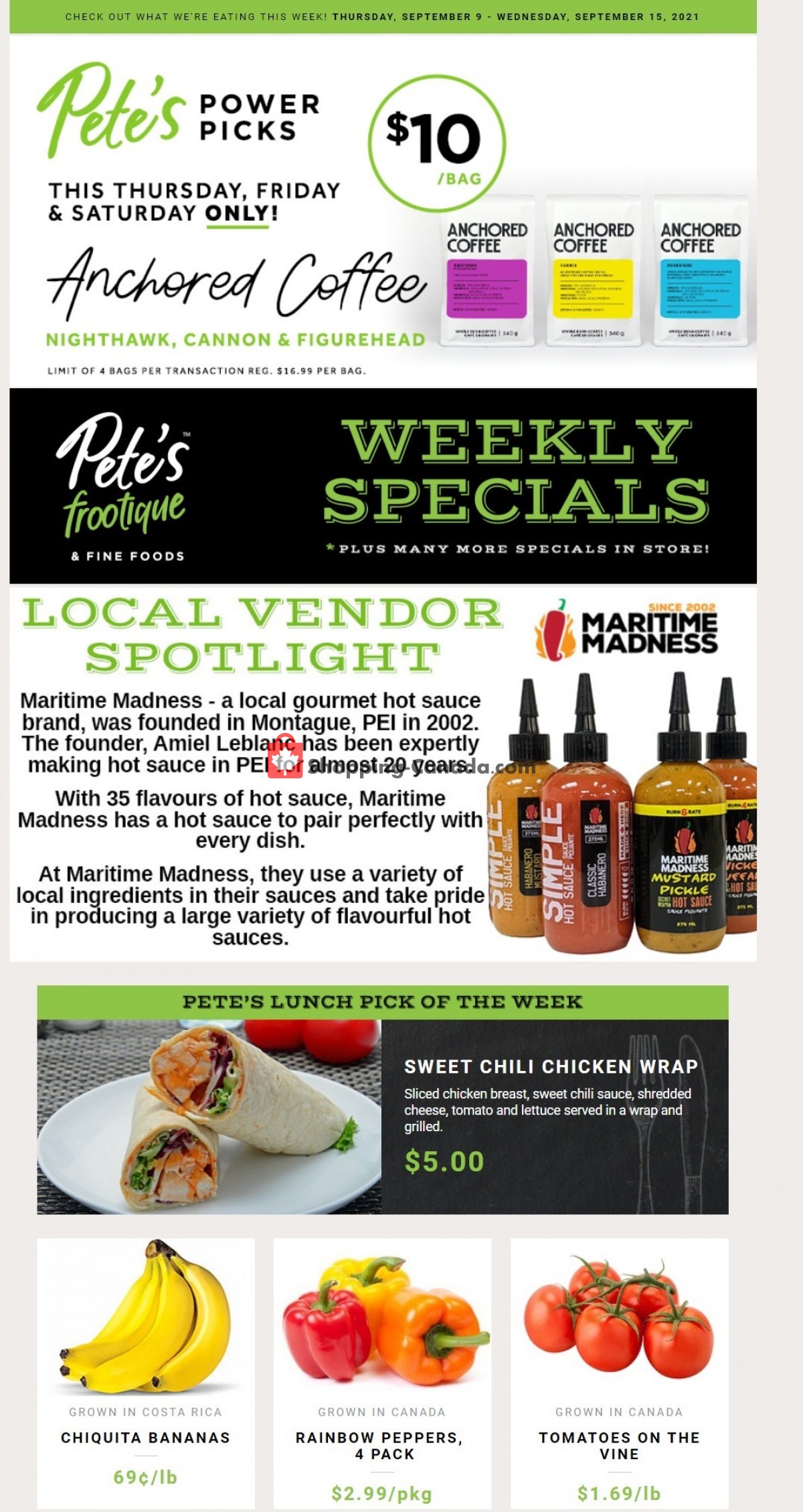 Pete's Fine Foods flyer from Thursday September 9, 2021 to Wednesday September 15, 2021 - page 1