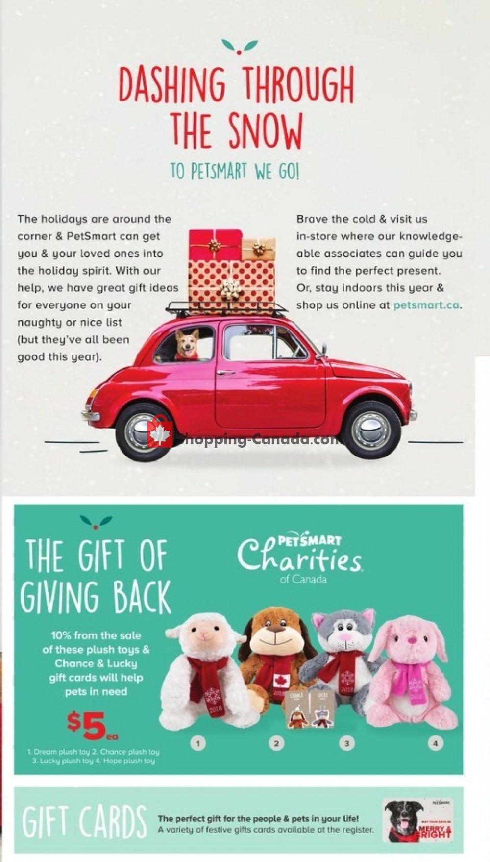PetSmart Canada, flyer (2018 Holiday Gift Guide) November 15