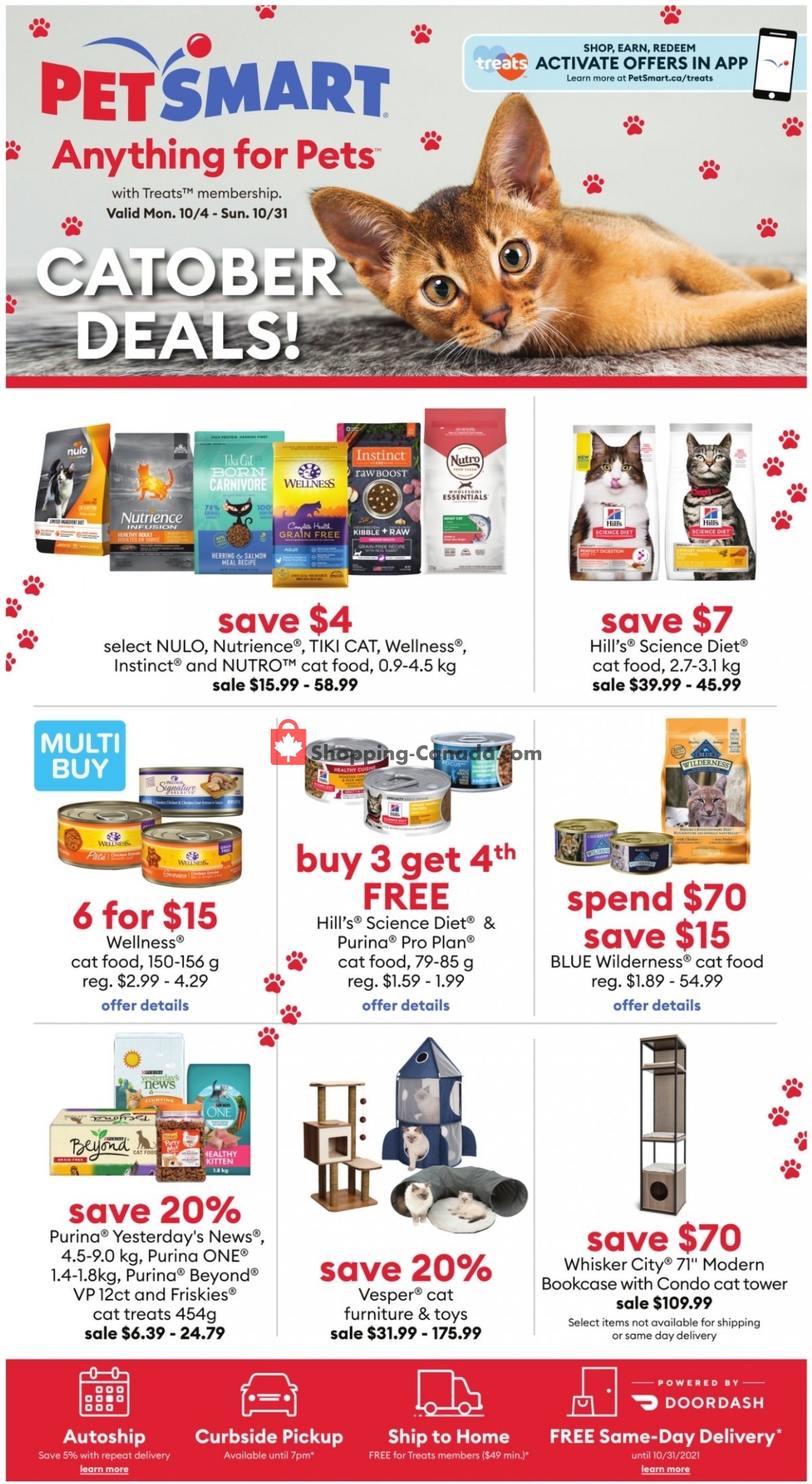 PetSmart flyer from Monday October 4, 2021 to Sunday October 31, 2021 - page 1