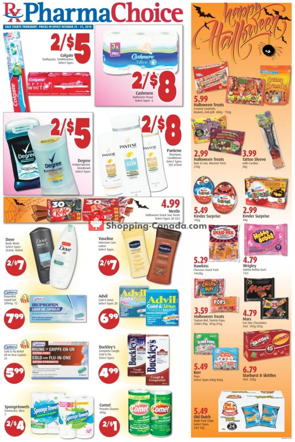 Pharma Choice flyer from Thursday October 25, 2018 to Wednesday October 31, 2018 - page 1