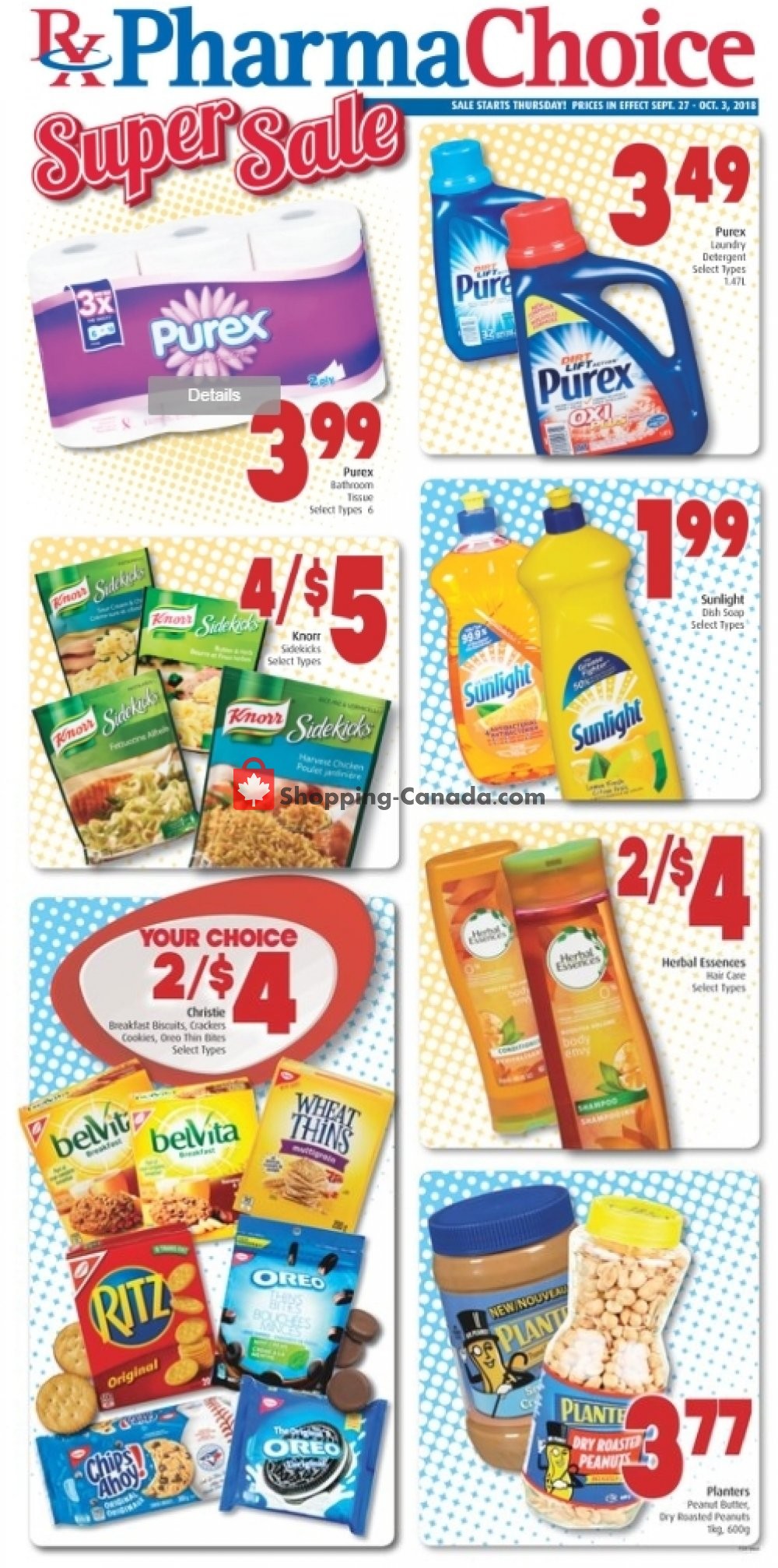Pharma Choice flyer from Thursday September 27, 2018 to Wednesday October 3, 2018 - page 1