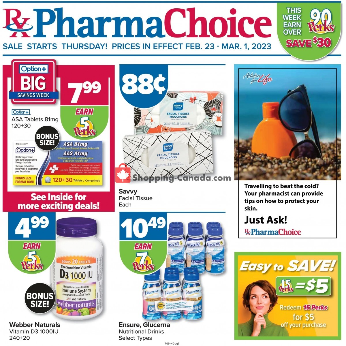 Pharma Choice Canada, flyer (Big Saving West) February 23 March
