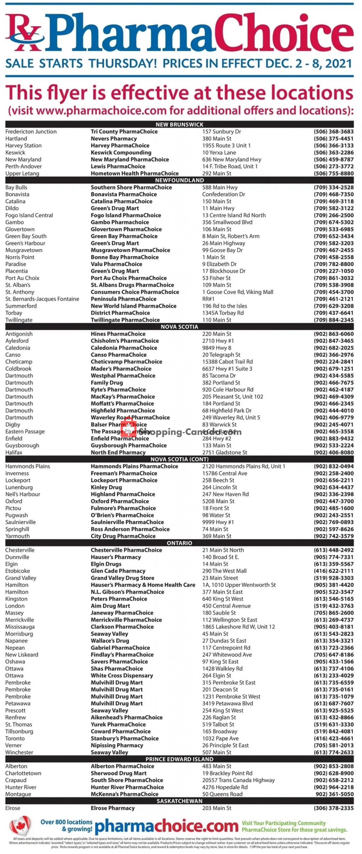 Pharma Choice flyer from Thursday December 2, 2021 to Wednesday December 8, 2021 - page 7