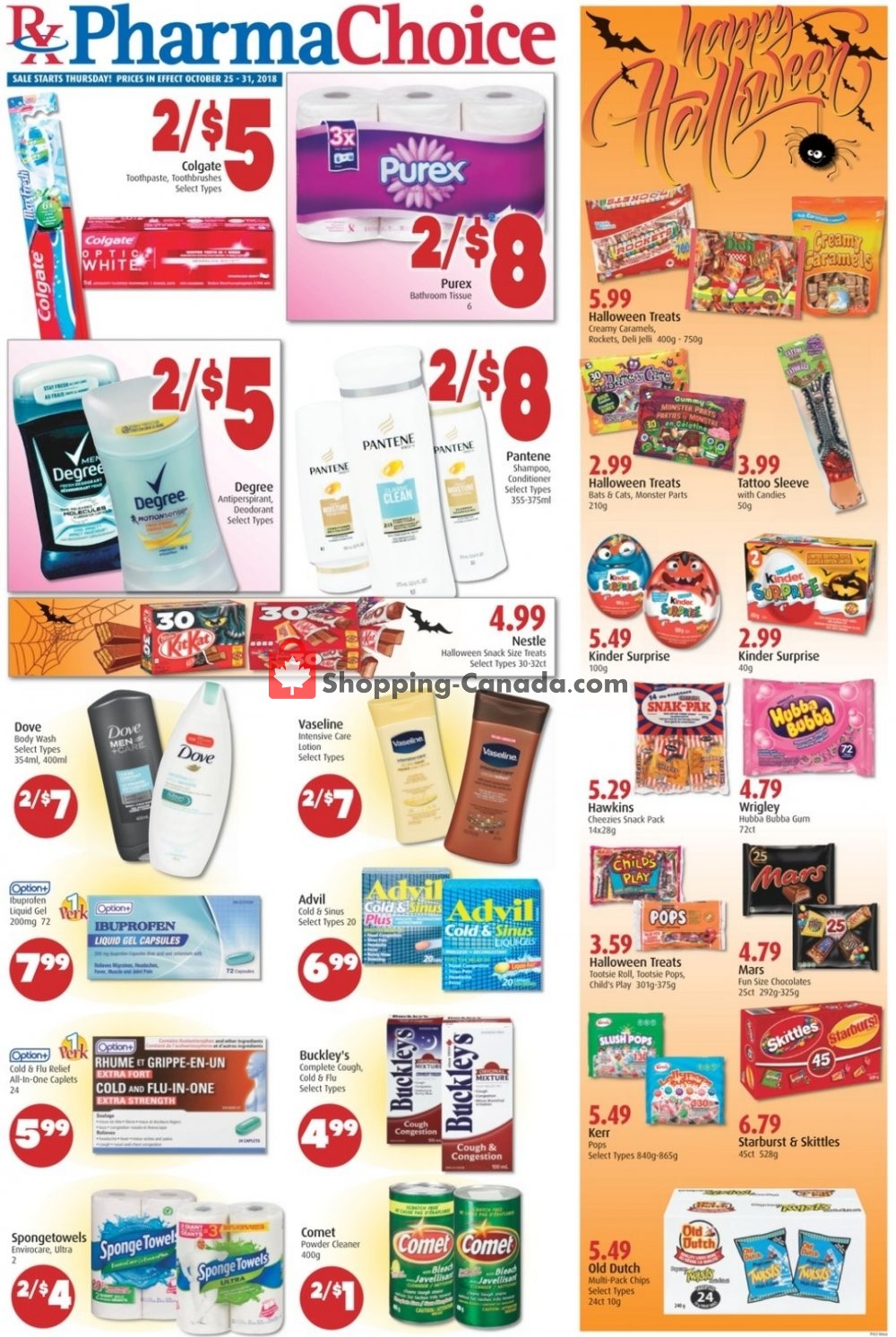 Pharma Choice flyer from Thursday October 25, 2018 to Wednesday October 31, 2018 - page 1