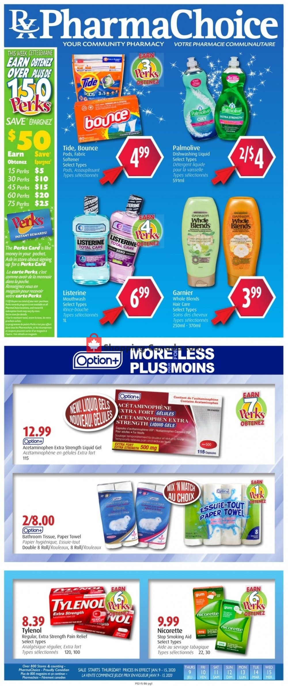 Pharma Choice flyer from Thursday January 9, 2020 to Wednesday January 15, 2020 - page 1