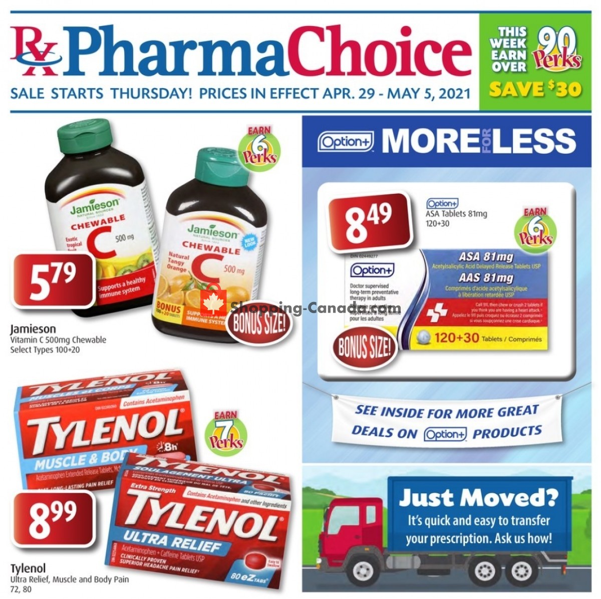 Pharma Choice flyer from Thursday April 29, 2021 to Wednesday May 5, 2021 - page 1