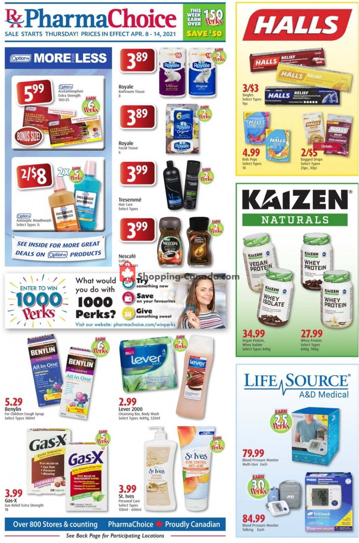 Pharma Choice flyer from Thursday April 8, 2021 to Wednesday April 14, 2021 - page 1