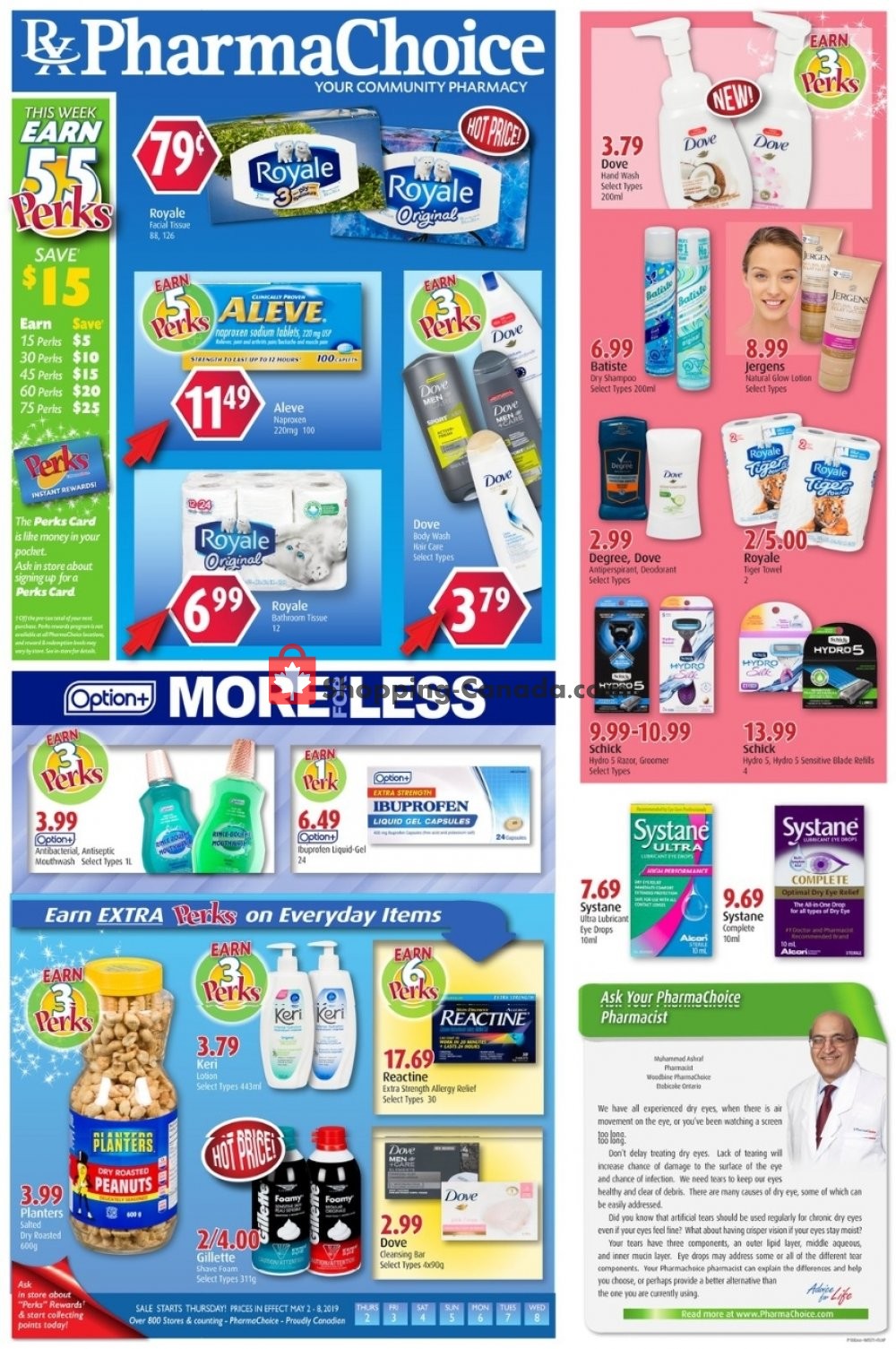 Pharma Choice flyer from Thursday May 2, 2019 to Wednesday May 8, 2019 - page 1