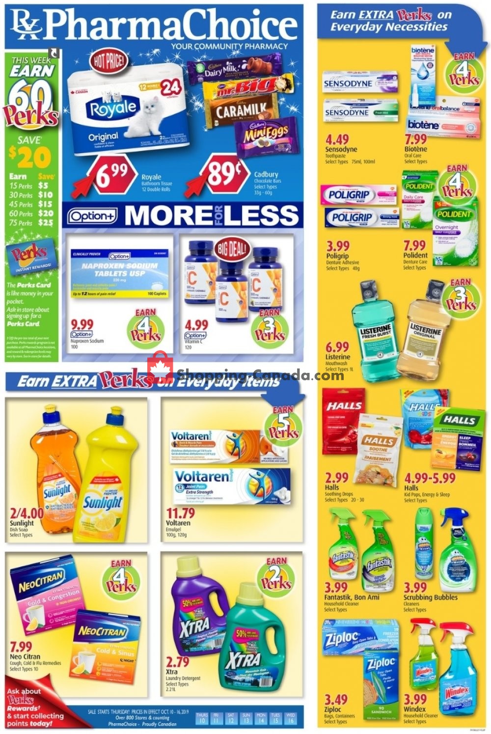 Pharma Choice flyer from Thursday October 10, 2019 to Wednesday October 16, 2019 - page 1