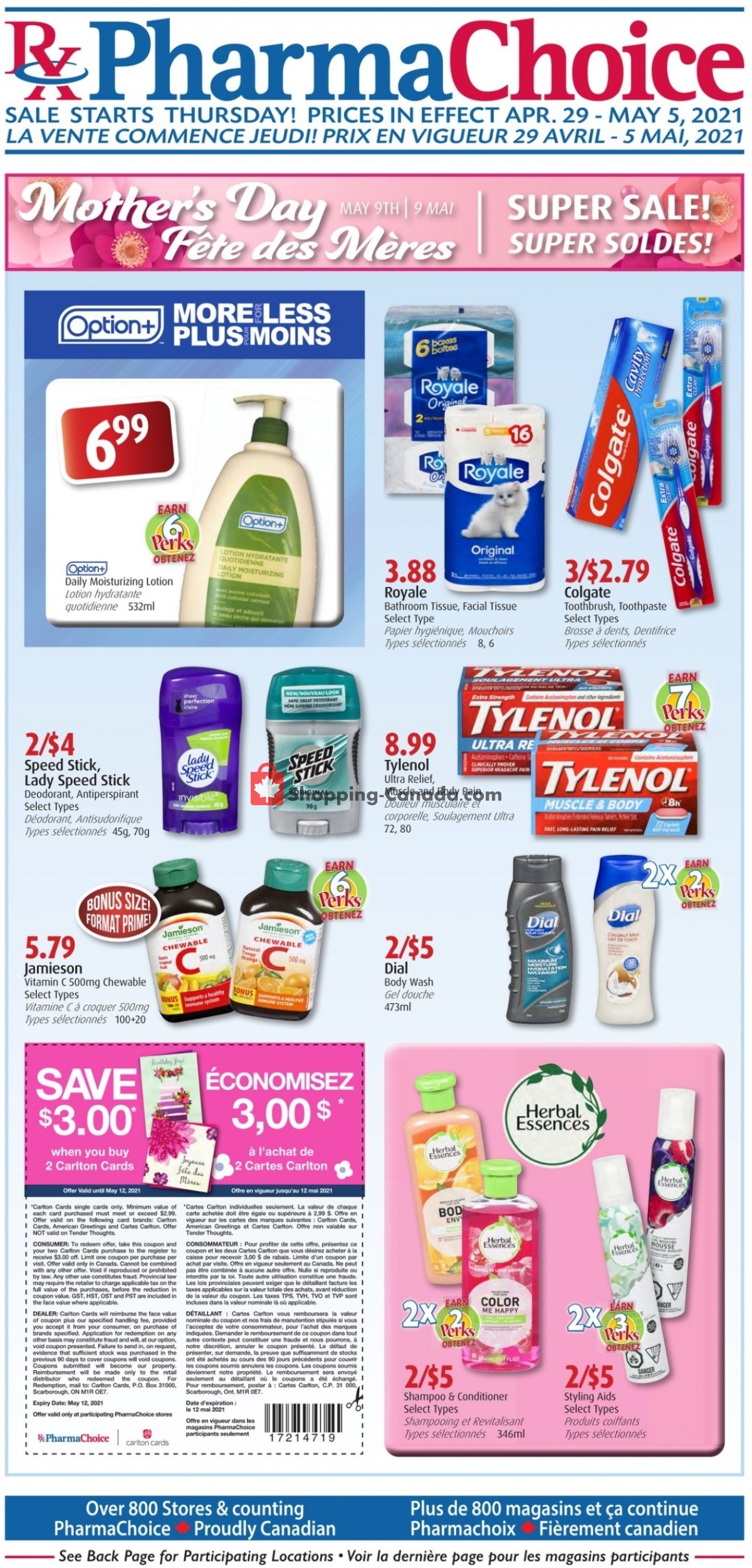 Pharma Choice flyer from Thursday April 29, 2021 to Wednesday May 5, 2021 - page 1