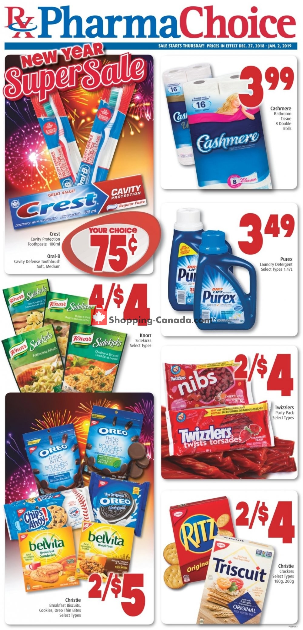 Pharma Choice flyer from Thursday December 27, 2018 to Wednesday January 2, 2019 - page 1