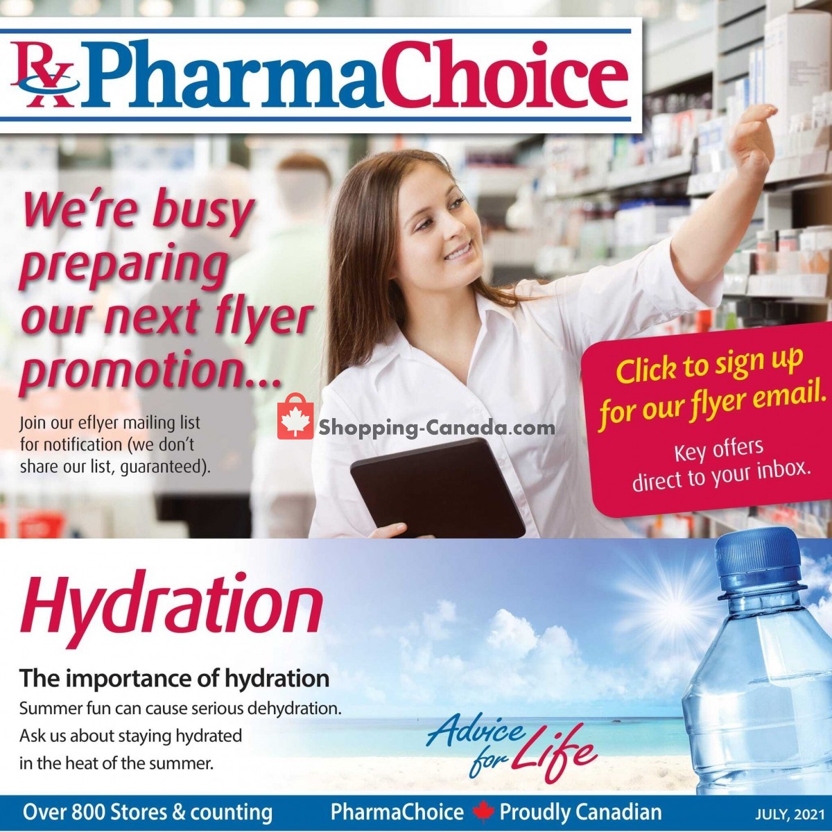 Pharma Choice flyer from Thursday July 8, 2021 to Wednesday July 21, 2021 - page 1