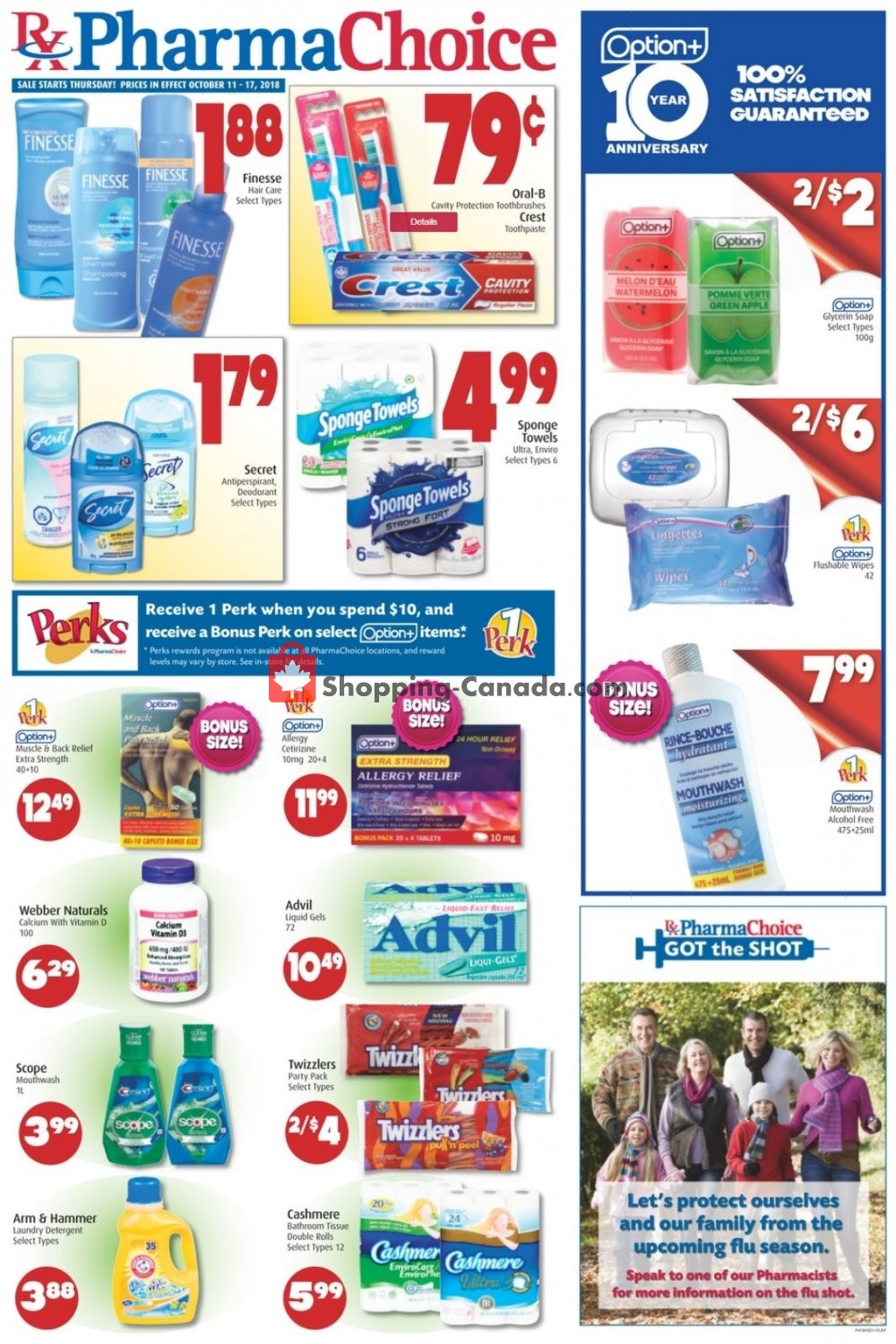 Pharma Choice flyer from Thursday October 11, 2018 to Wednesday October 17, 2018 - page 1