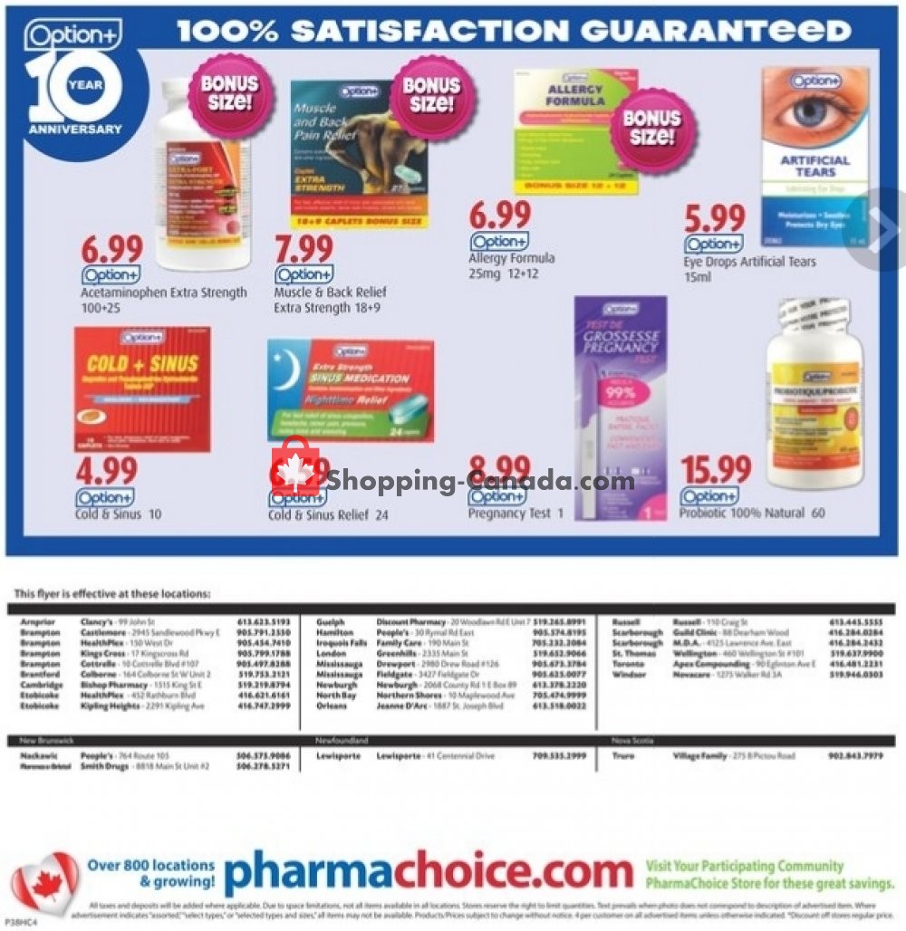 Pharma Choice flyer from Thursday September 20, 2018 to Wednesday September 26, 2018 - page 4