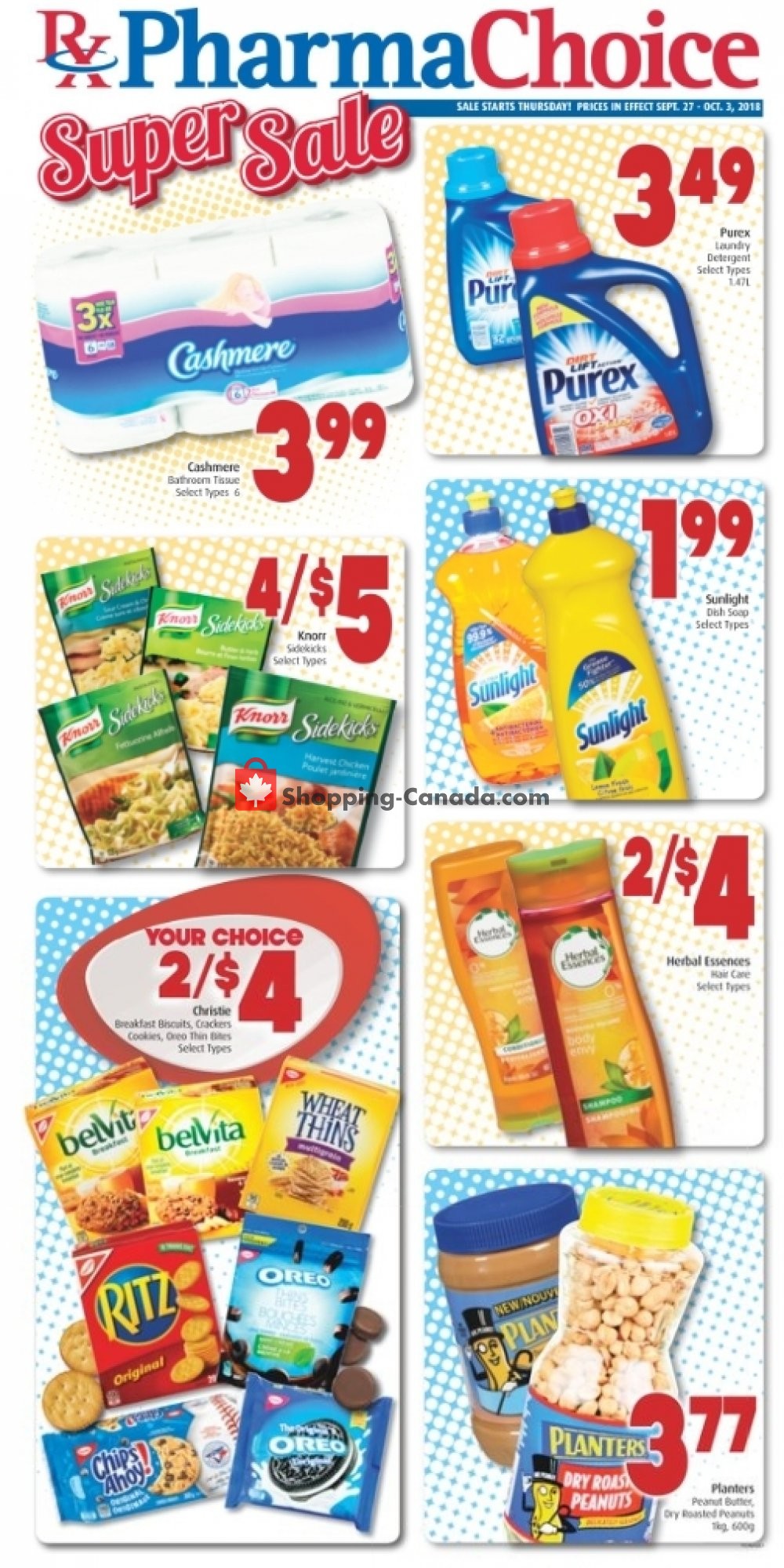 Pharma Choice flyer from Thursday September 27, 2018 to Wednesday October 3, 2018 - page 1