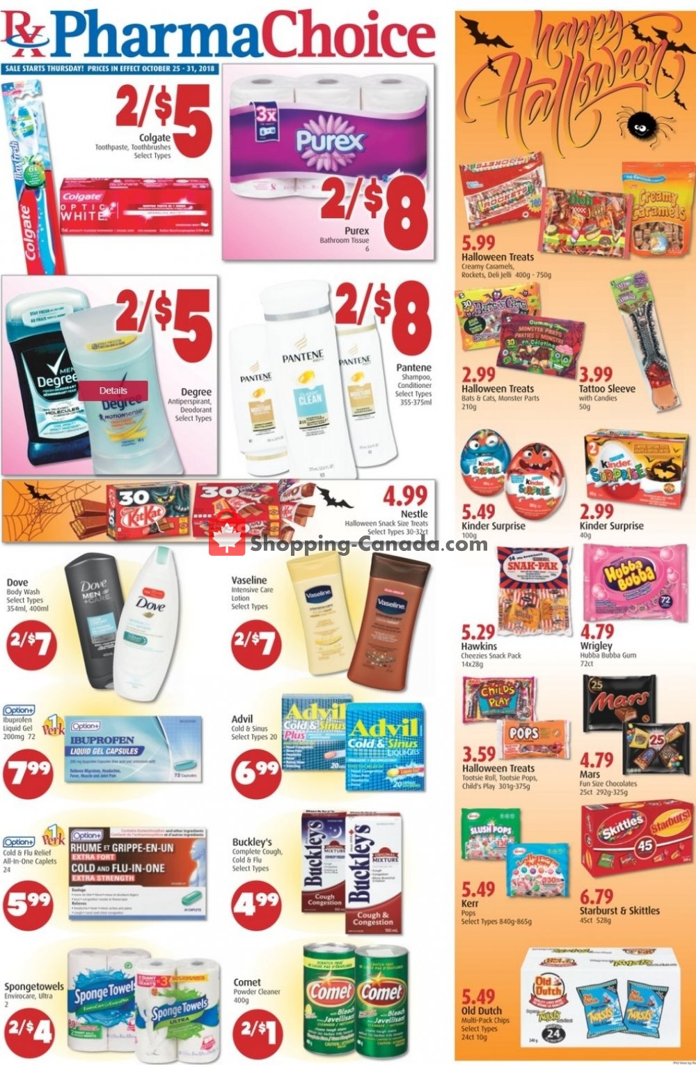 Pharma Choice flyer from Thursday October 25, 2018 to Wednesday October 31, 2018 - page 1