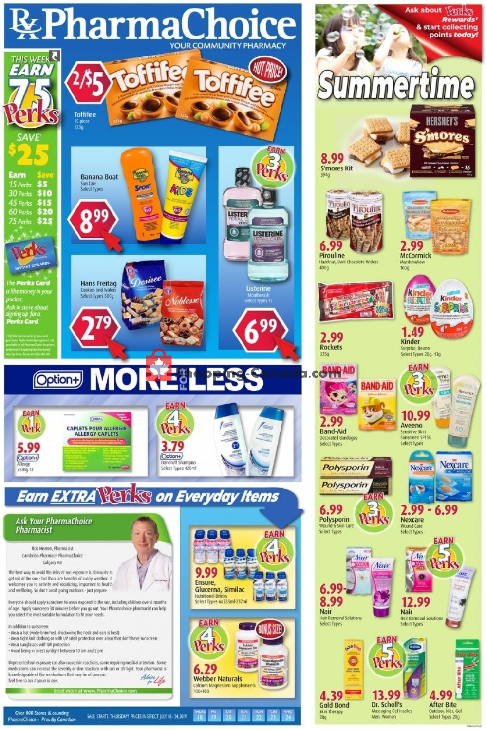 Pharma Choice flyer from Thursday July 18, 2019 to Wednesday July 24, 2019 - page 1