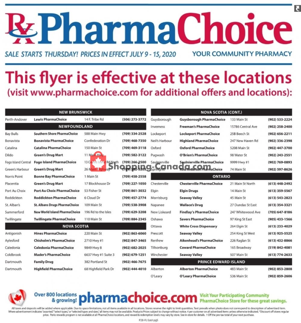 Pharma Choice flyer from Thursday July 9, 2020 to Wednesday July 15, 2020 - page 7