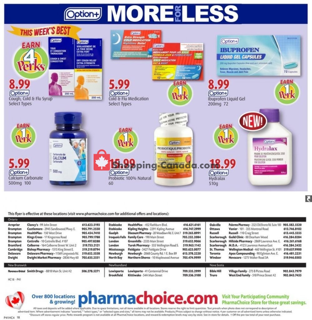Pharma Choice flyer from Thursday October 10, 2019 to Wednesday October 16, 2019 - page 4