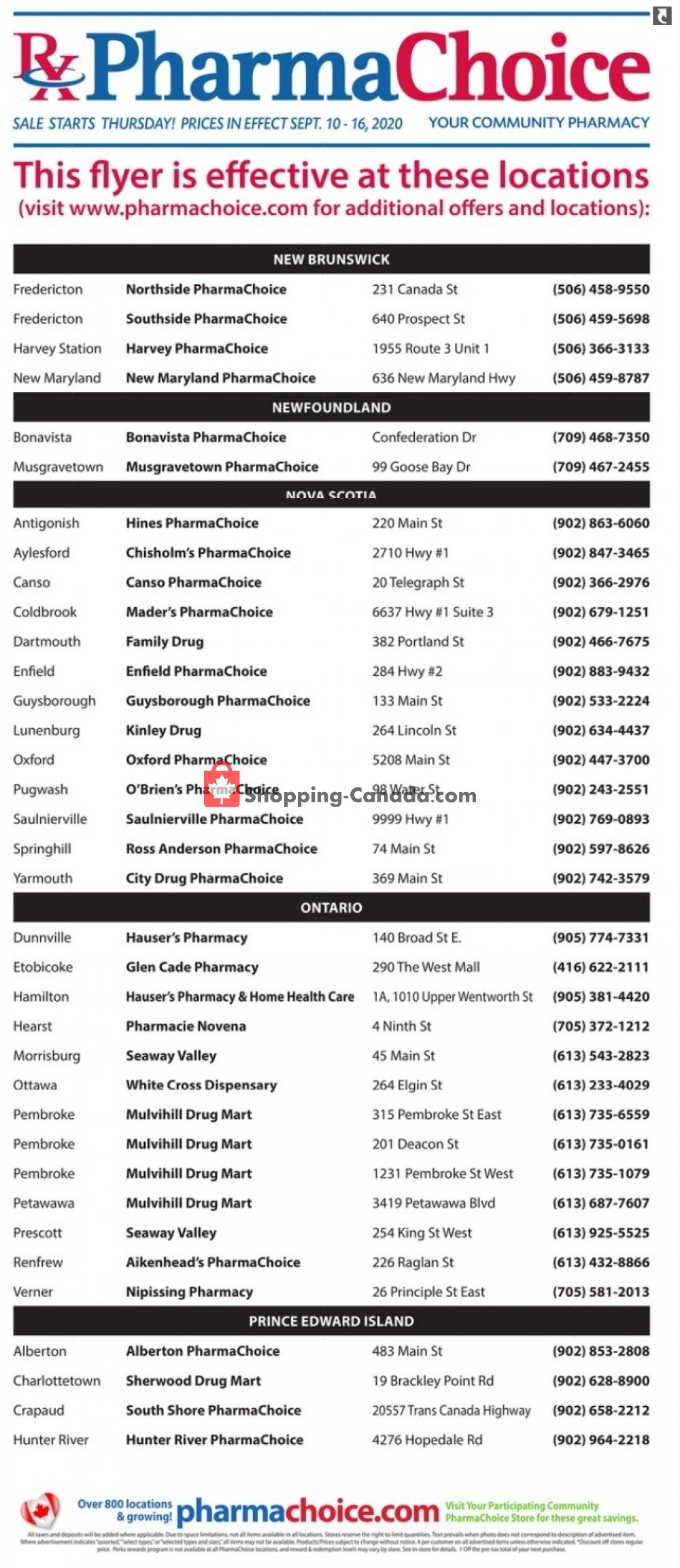 Pharma Choice flyer from Thursday September 10, 2020 to Wednesday September 16, 2020 - page 8