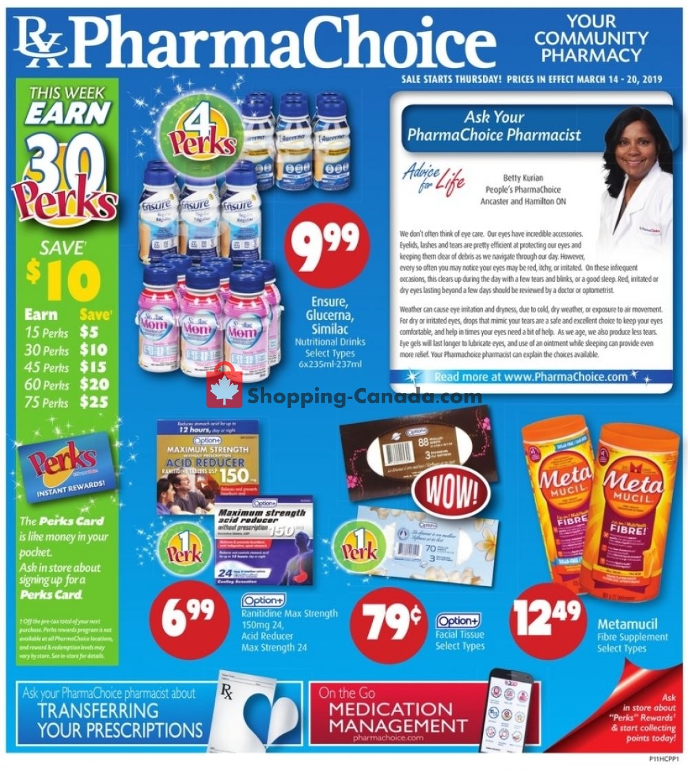 Pharma Choice flyer from Thursday March 14, 2019 to Wednesday March 20, 2019 - page 1