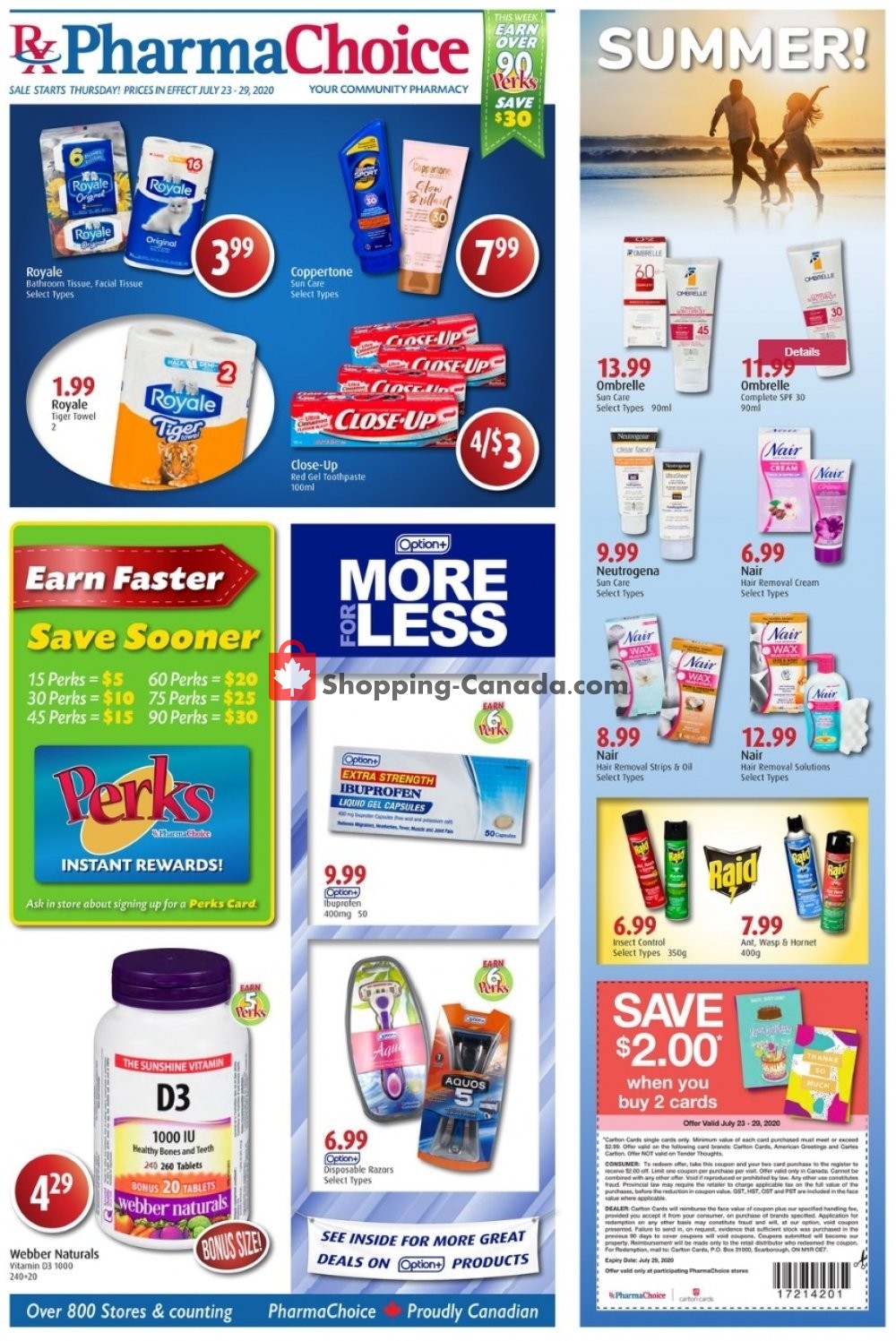 Pharma Choice flyer from Thursday July 23, 2020 to Wednesday July 29, 2020 - page 1