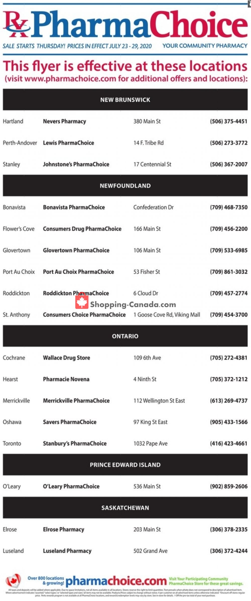 Pharma Choice flyer from Thursday July 23, 2020 to Wednesday July 29, 2020 - page 7