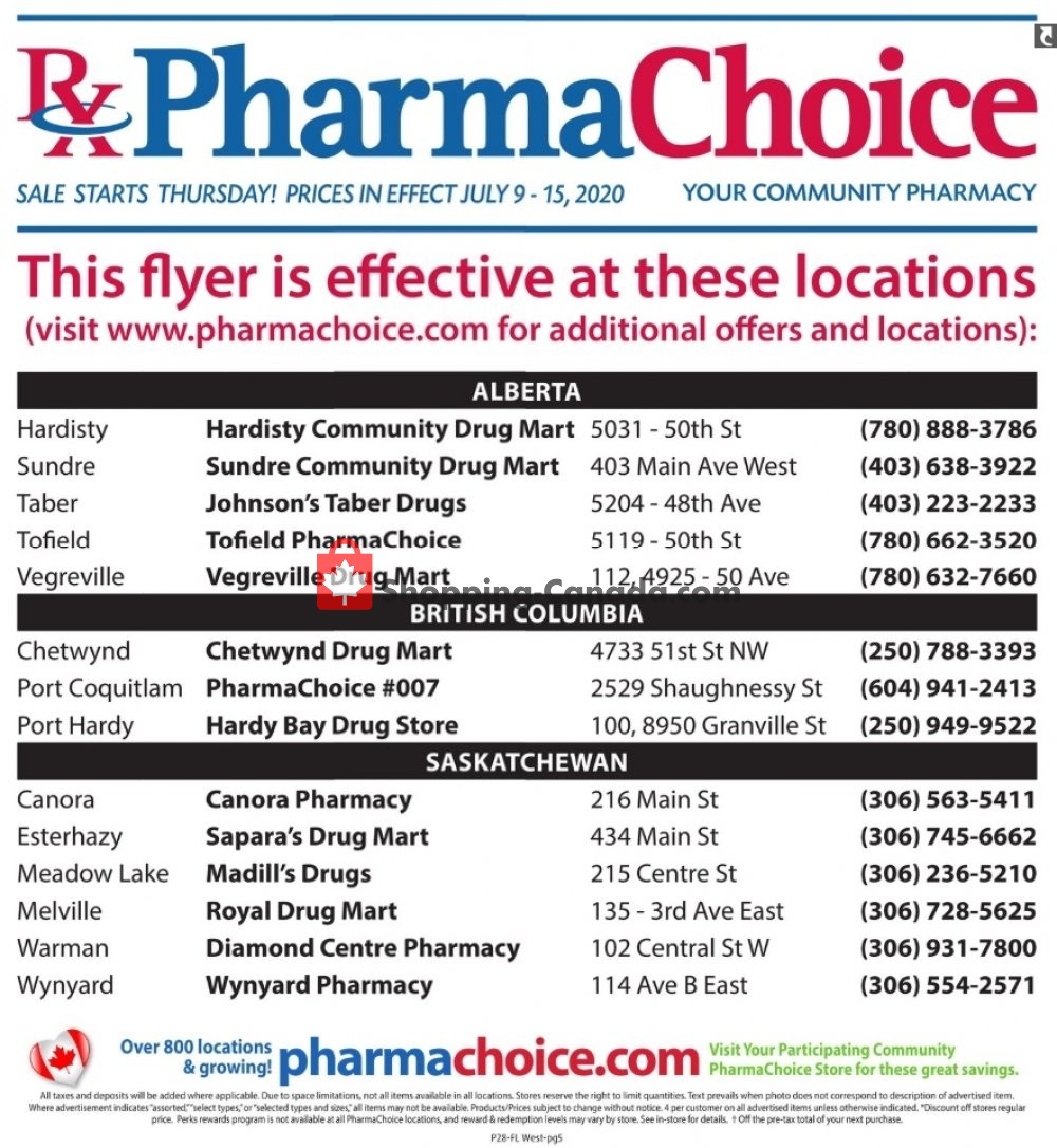 Pharma Choice flyer from Thursday July 9, 2020 to Wednesday July 15, 2020 - page 7
