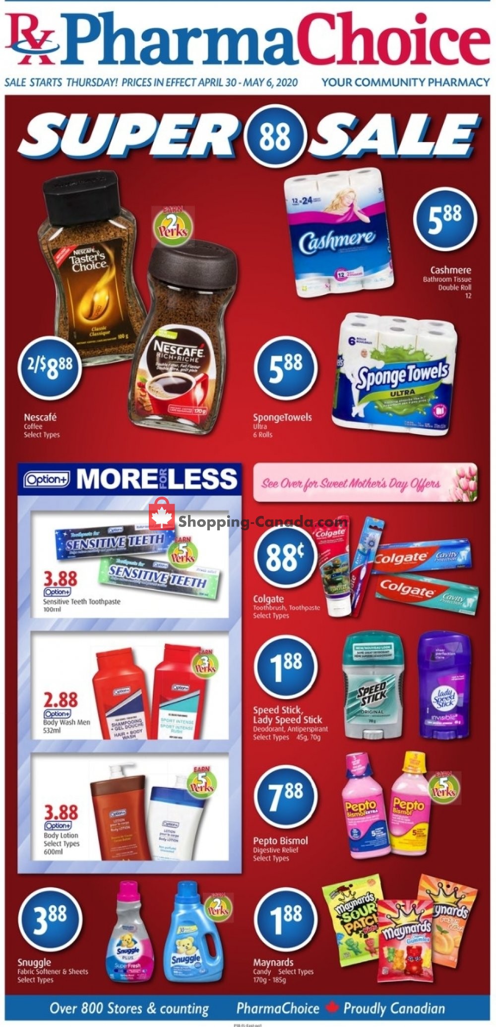 Pharma Choice flyer from Thursday April 30, 2020 to Wednesday May 6, 2020 - page 1
