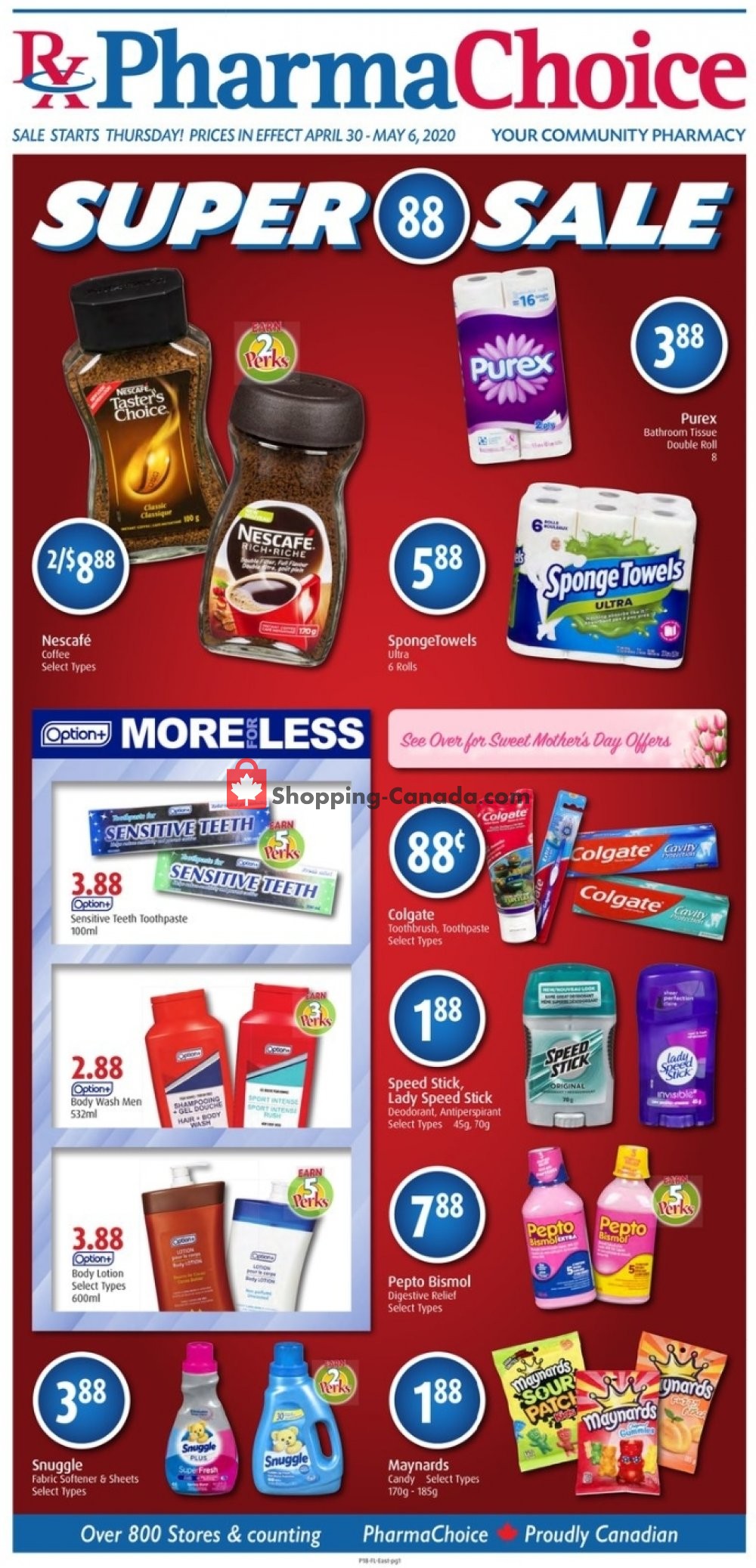 Pharma Choice flyer from Thursday April 30, 2020 to Wednesday May 6, 2020 - page 1