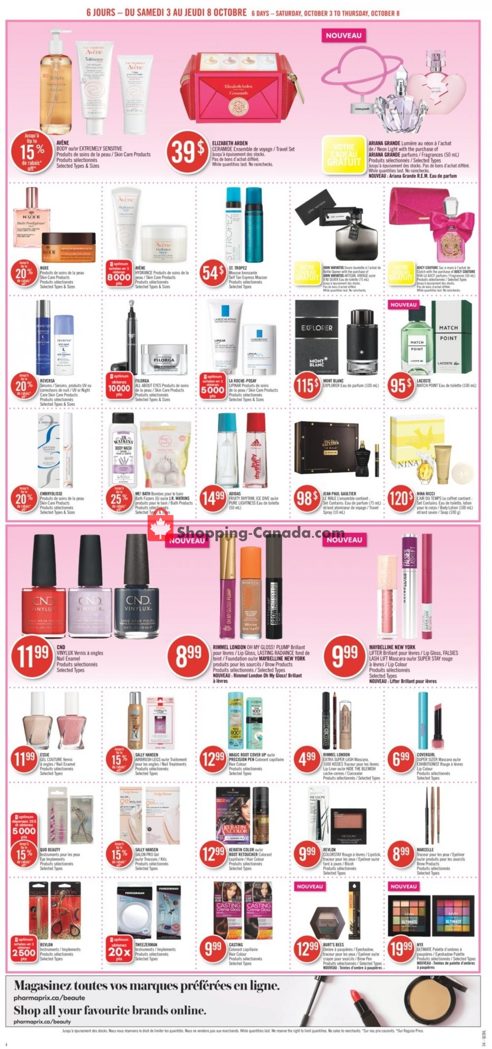 Pharmaprix flyer from Saturday October 3, 2020 to Thursday October 8, 2020 - page 15