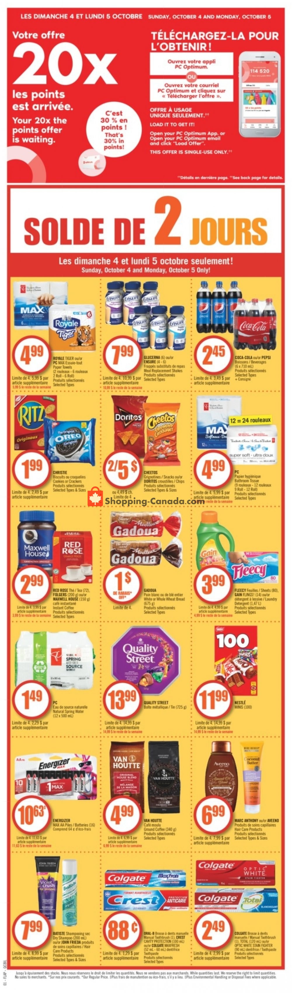 Pharmaprix flyer from Saturday October 3, 2020 to Thursday October 8, 2020 - page 2
