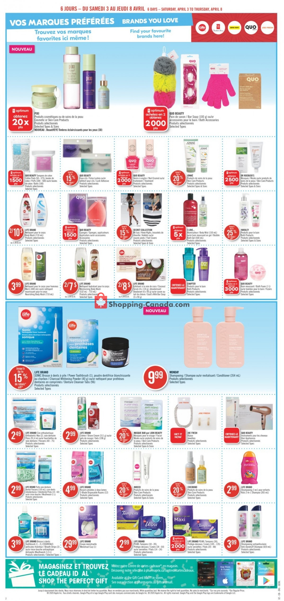Pharmaprix flyer from Saturday April 3, 2021 to Thursday April 8, 2021 - page 14