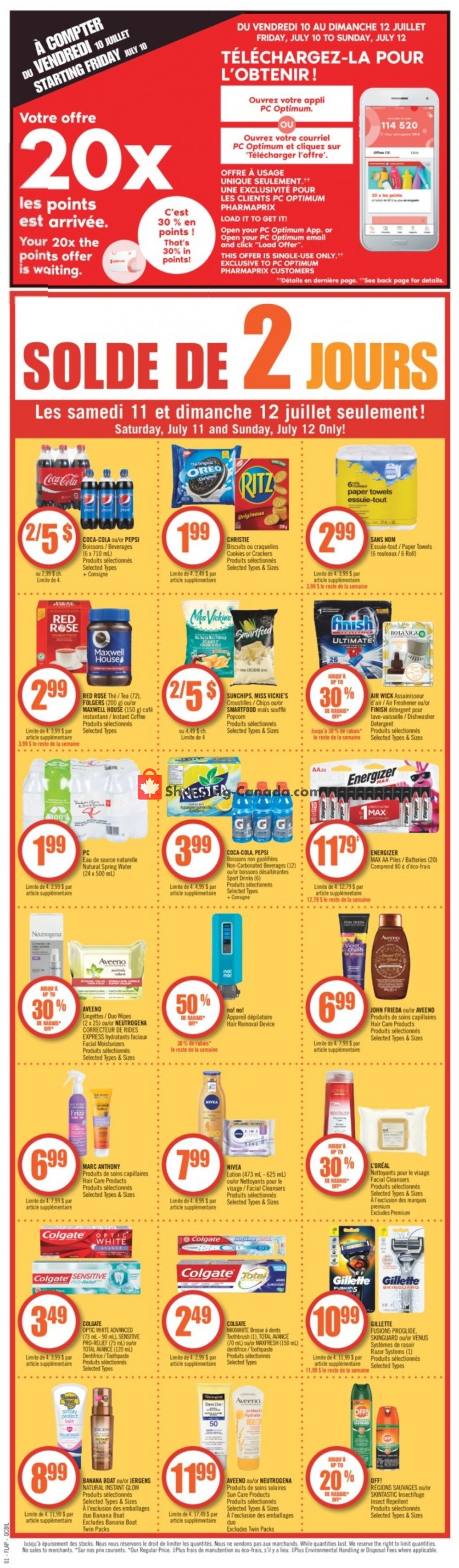 Pharmaprix flyer from Saturday July 11, 2020 to Thursday July 16, 2020 - page 2
