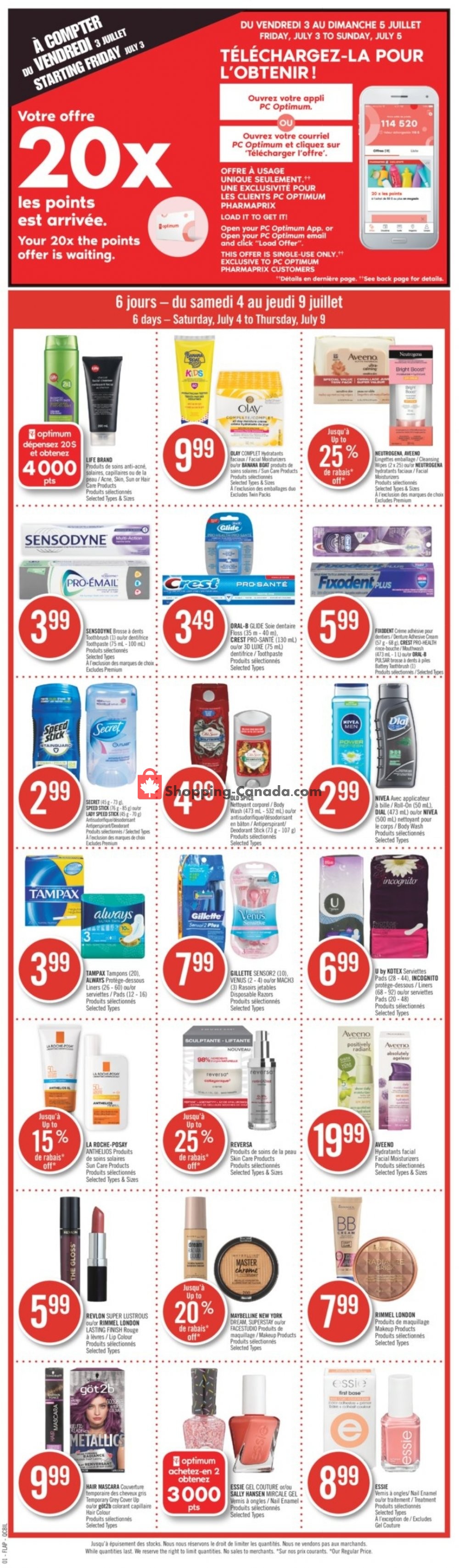 Pharmaprix flyer from Saturday July 4, 2020 to Thursday July 9, 2020 - page 2