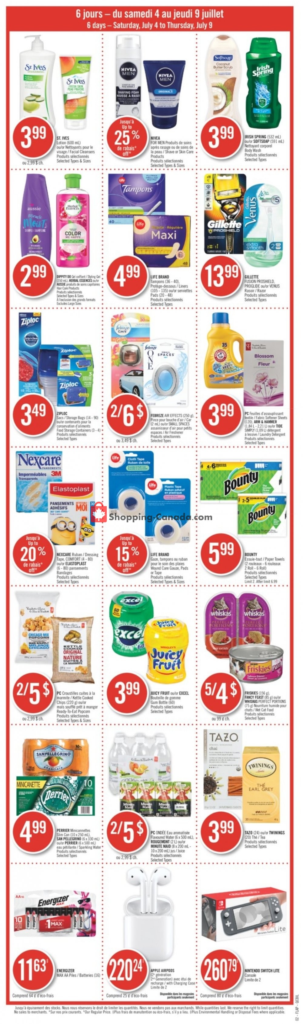 Pharmaprix flyer from Saturday July 4, 2020 to Thursday July 9, 2020 - page 3