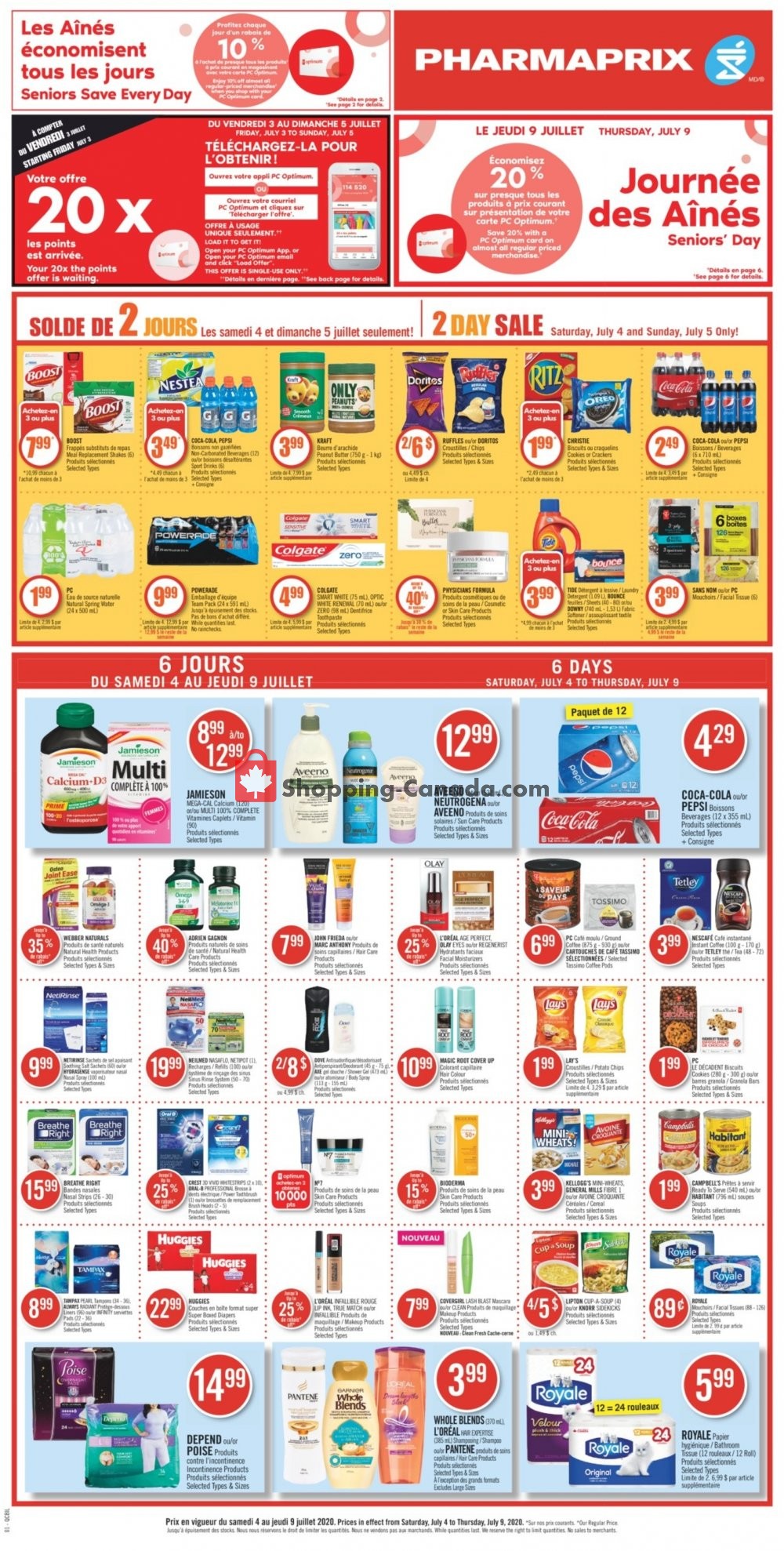 Pharmaprix flyer from Saturday July 4, 2020 to Thursday July 9, 2020 - page 4