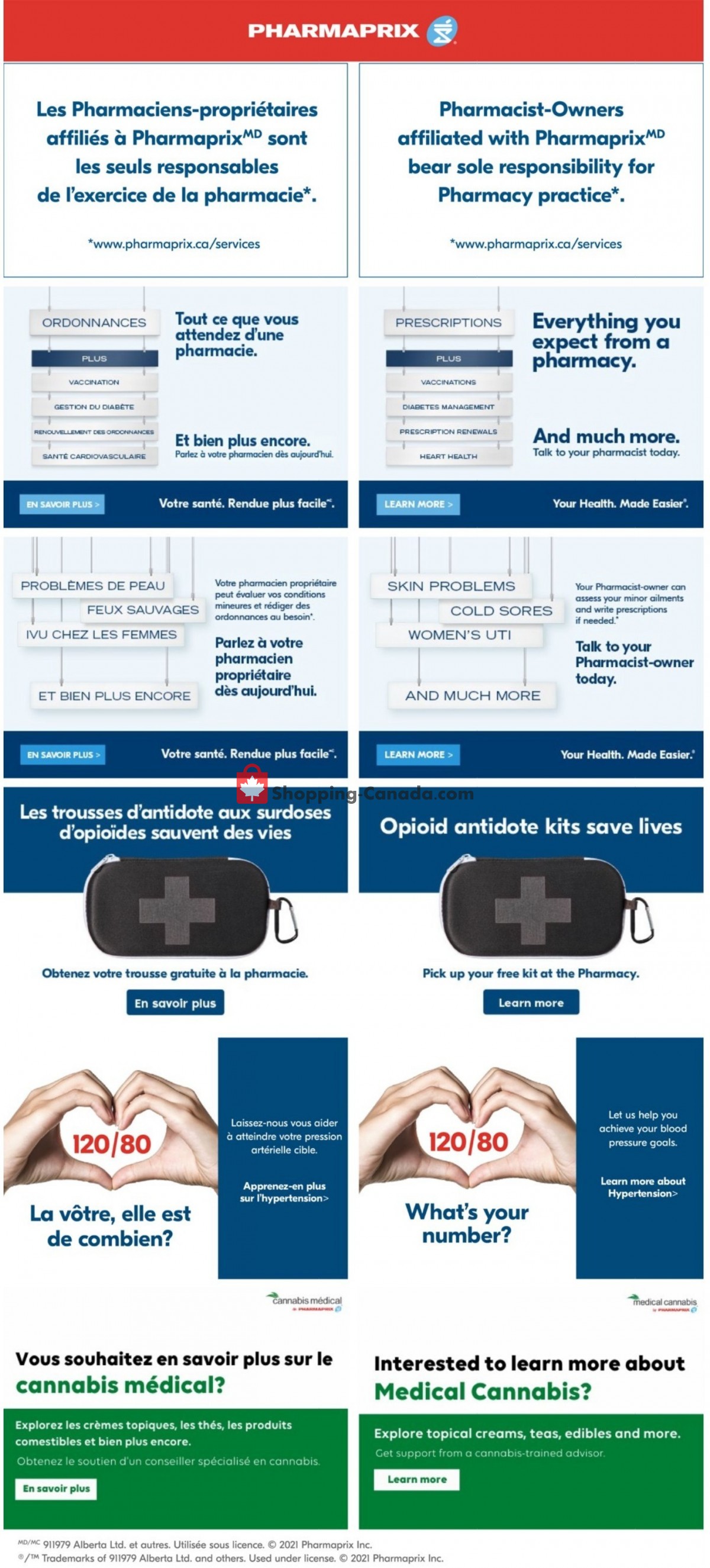 Pharmaprix flyer from Saturday May 1, 2021 to Thursday May 6, 2021 - page 1