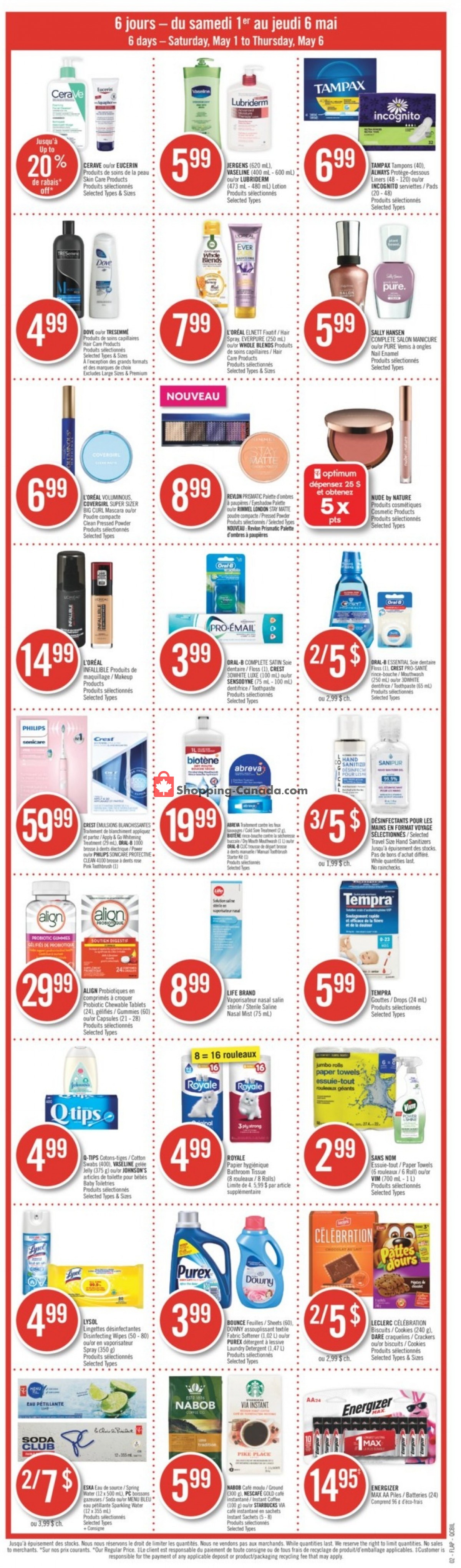 Pharmaprix flyer from Saturday May 1, 2021 to Thursday May 6, 2021 - page 3