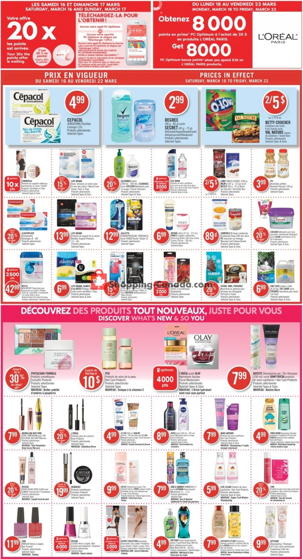 Pharmaprix flyer from Saturday March 16, 2019 to Friday March 22, 2019 - page 14