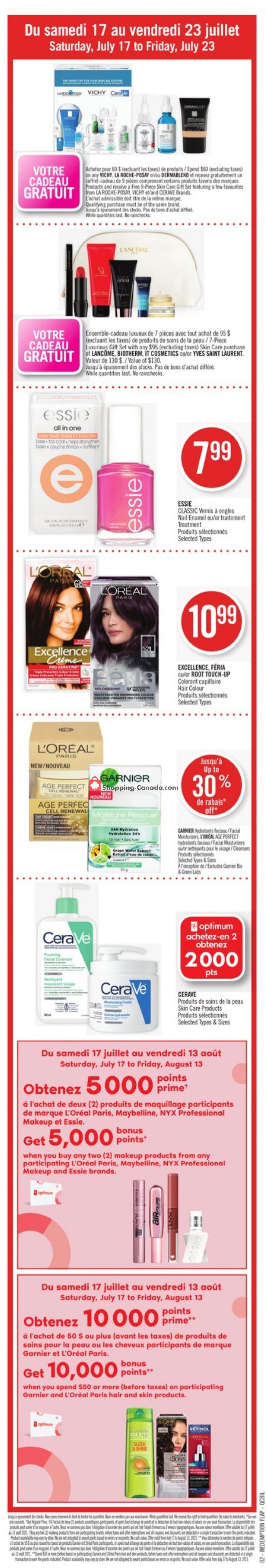 Pharmaprix flyer from Saturday July 17, 2021 to Friday July 23, 2021 - page 2