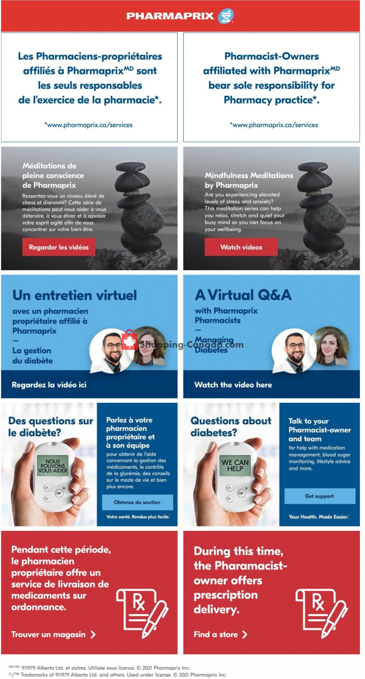 Pharmaprix flyer from Saturday October 9, 2021 to Thursday October 14, 2021 - page 1
