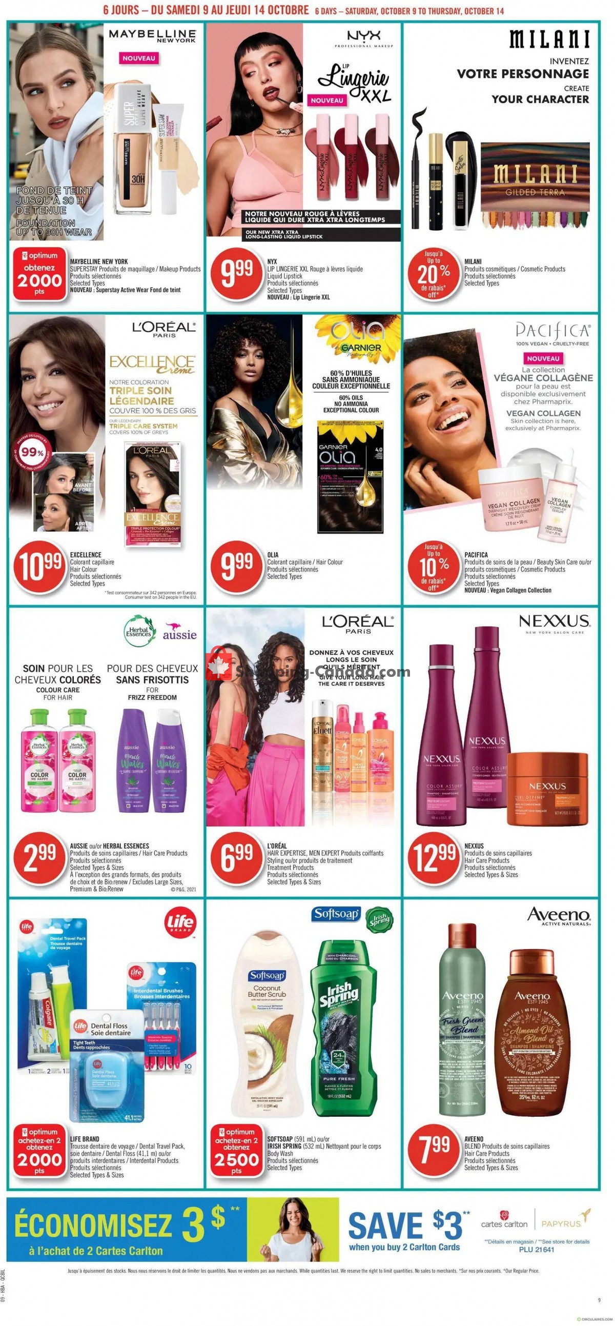 Pharmaprix flyer from Saturday October 9, 2021 to Thursday October 14, 2021 - page 15