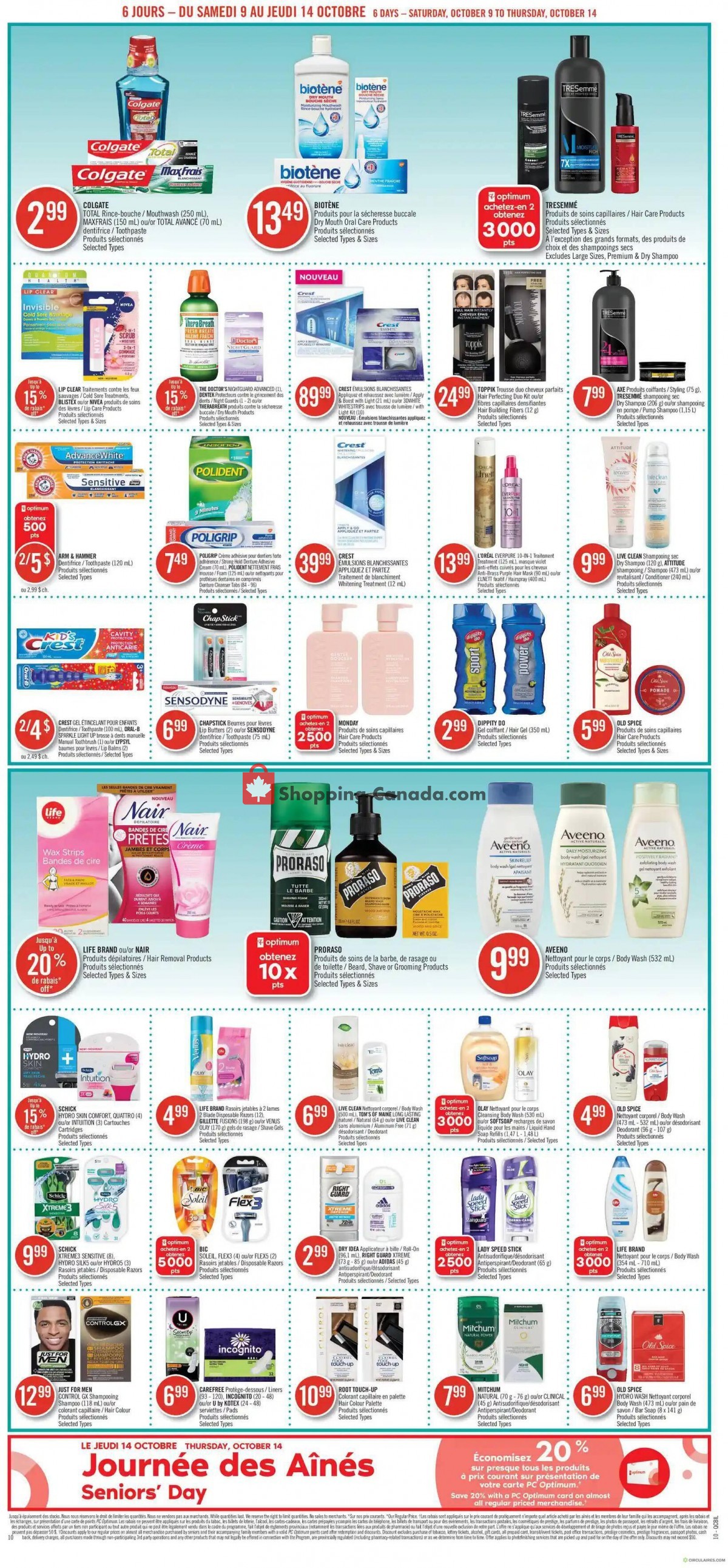 Pharmaprix flyer from Saturday October 9, 2021 to Thursday October 14, 2021 - page 16